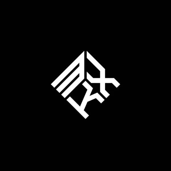 Дизайн Логотипа Mkx Чёрном Фоне Концепция Логотипа Инициалами Mkx Дизайн — стоковый вектор