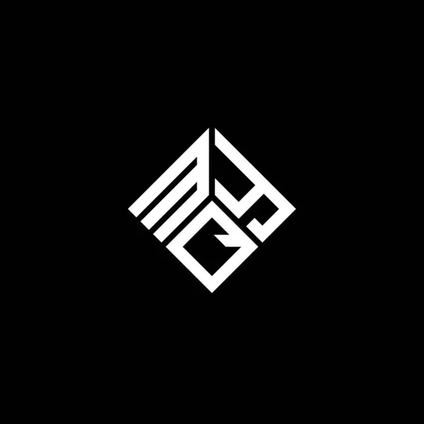 Mqy Carta Logotipo Design Fundo Preto Mqy Iniciais Criativas Conceito — Vetor de Stock