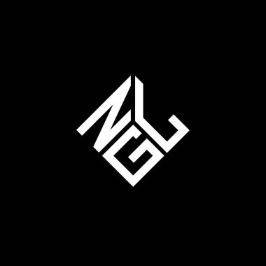 Siyah arka planda NGL harf logosu tasarımı. NGL yaratıcı harflerin baş harfleri logo kavramı. NGL harf tasarımı.