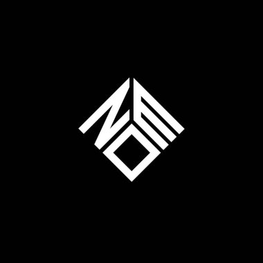 Siyah arkaplanda NOM harf logosu tasarımı. NOM yaratıcı harflerin baş harfleri logo kavramı. NOM harf tasarımı.