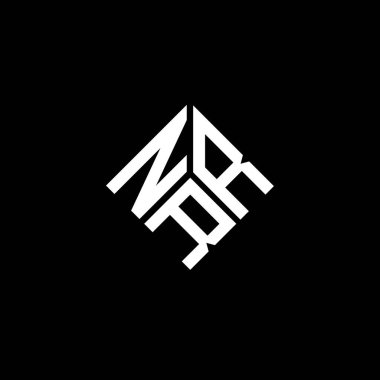 Siyah arka planda NRR harfi logo tasarımı. NRR yaratıcı harflerin baş harfleri logo kavramı. NRR harf tasarımı.