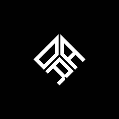 ORA harf logosu tasarımı siyah arka planda. ORA yaratıcı harflerin baş harfleri logo kavramı. ORA harf tasarımı.