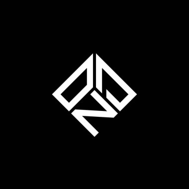 Siyah arka planda OND harf logosu tasarımı. OND yaratıcı harflerin baş harfleri logo kavramı. OND harf tasarımı.