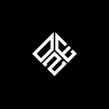 Siyah arka planda OZE harf logosu tasarımı. OZE yaratıcı harflerin baş harfleri logo kavramı. OZE harf tasarımı.