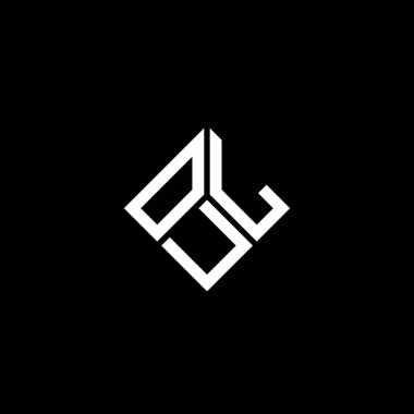 Siyah arkaplanda OUL harf logosu tasarımı. Yaratıcı harflerin baş harfleri logo konsepti. OUL harf tasarımı.