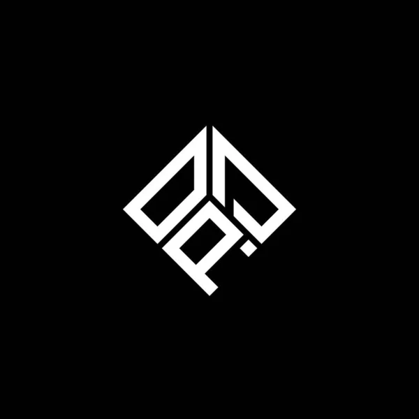 Opd Letter Logo Design Auf Schwarzem Hintergrund Opd Kreative Initialen — Stockvektor