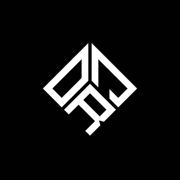 黒を基調としたOrj手紙ロゴデザイン Orjクリエイティブイニシャルレターロゴコンセプト Orj手紙デザイン — ストックベクタ