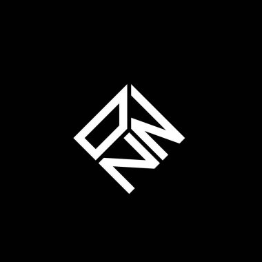 Siyah arka planda ONN harfi logo tasarımı. ONN yaratıcı harflerin baş harfleri logo kavramı. ONN harf tasarımı.