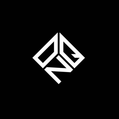 Siyah arka planda ONQ harf logosu tasarımı. ONQ yaratıcı harflerin baş harfleri logo kavramı. ONQ harf tasarımı.