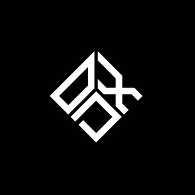 Siyah arka planda ODX harf logosu tasarımı. ODX yaratıcı harflerin baş harfleri logo kavramı. ODX harf tasarımı.