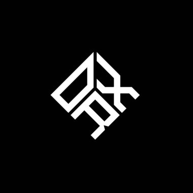 Siyah arkaplanda ORX harfli logo tasarımı. ORX yaratıcı harflerin baş harfleri logo kavramı. ORX harf tasarımı.