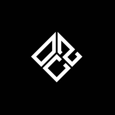 Siyah arka planda OCZ harf logosu tasarımı. OCZ yaratıcı harflerin baş harfleri logo kavramı. OCZ harf tasarımı.