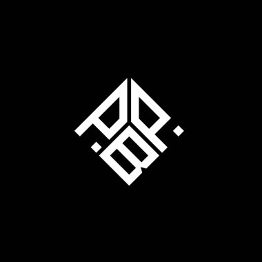 Siyah arka planda PBP harfi logo tasarımı. PBP yaratıcı harflerin baş harfleri logo kavramı. PBP harf tasarımı.