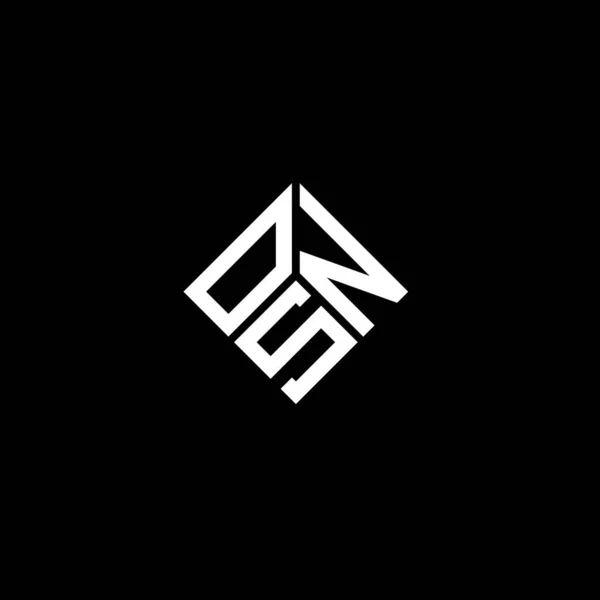 Logo Osn Sfondo Nero Osn Creativo Iniziali Lettera Logo Concetto — Vettoriale Stock