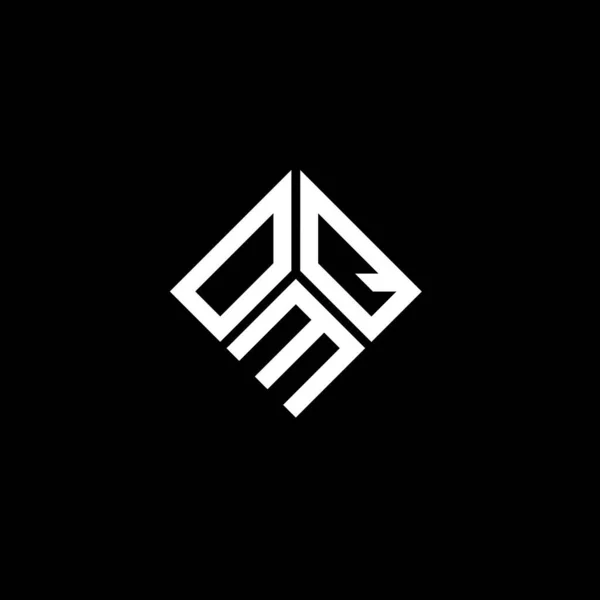 Projekt Logo Litery Omq Czarnym Tle Kreatywne Inicjały Omq Koncepcja — Wektor stockowy