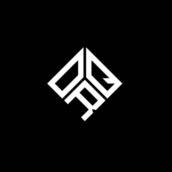 Orq Logo Ontwerp Zwarte Achtergrond Orq Creatieve Initialen Letter Logo — Stockvector