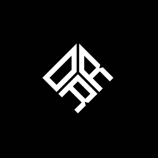 Orr Logo Ontwerp Zwarte Achtergrond Orr Creatieve Initialen Letter Logo — Stockvector