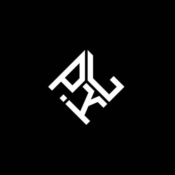 Форма Логотипу Pkl Чорному Тлі Творчі Ініціали Pkl Мають Поняття — стоковий вектор