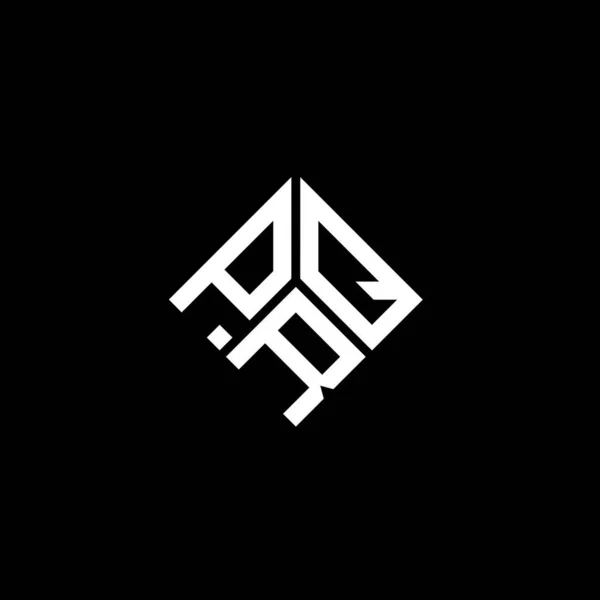Prq Letter Logo Design Black Background Prq Creative Initials Letter — Stock Vector