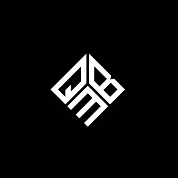 Σχεδιασμός Λογότυπου Γράμματος Qmb Μαύρο Φόντο Qmb Δημιουργική Αρχικά Γράμμα — Διανυσματικό Αρχείο