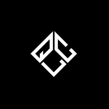 Siyah arkaplanda QLC harf logosu tasarımı. QLC yaratıcı harflerin baş harfleri logo kavramı. QLC harf tasarımı.