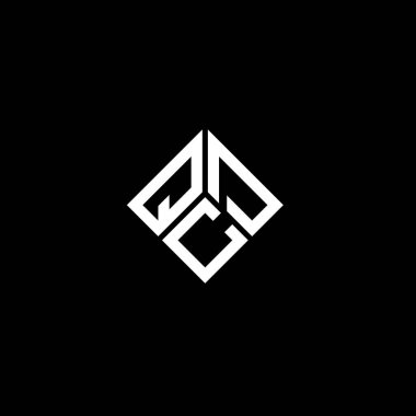 Siyah arkaplanda QCD harfli logo tasarımı. QCD yaratıcı harflerin baş harfleri logo kavramı. QCD harf tasarımı.