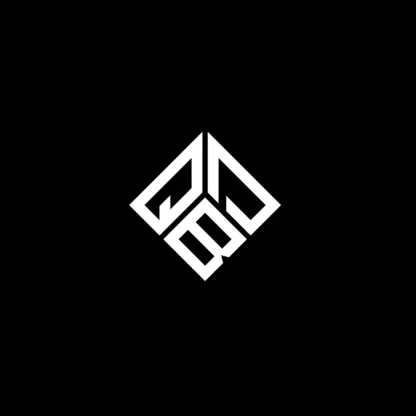 Qbd Carta Logotipo Design Fundo Preto Qbd Iniciais Criativas Conceito — Vetor de Stock
