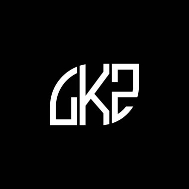 Siyah arkaplanda LKZ harf logosu tasarımı. LKZ yaratıcı harflerin baş harfleri logo kavramı. LKZ harf tasarımı. LKZ harfi logo tasarımı. Siyah arkaplanda. LKZ yaratıcı harflerin baş harfleri logo kavramı. LKZ harf tasarımı. LKZ harf logosu tasarımı siyah backgrou üzerine
