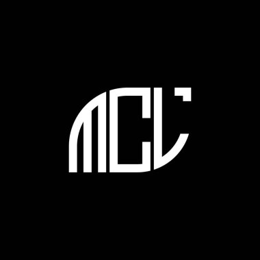 Siyah arkaplanda MCL harf logosu tasarımı. MCL yaratıcı harflerin baş harfleri logo kavramı. MCL harf tasarımı.