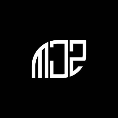 Siyah arkaplanda MJZ harf logosu tasarımı. MJZ yaratıcı harf logosu konsepti. MJZ harf tasarımı.