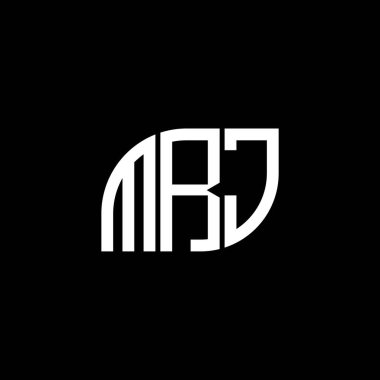MRJ harfi logo tasarımı siyah arka planda. MRJ yaratıcı harflerin baş harfleri logo kavramı. MRJ harf tasarımı.