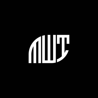Siyah arka planda MWT harf logosu tasarımı. MWT yaratıcı harf logosu konsepti. MWT harf dizaynı. Siyah arkaplanda MWT harfi logosu tasarımı. MWT yaratıcı harf logosu konsepti. MWT harf tasarımı. MWT harfi logo tasarımı Black Backgrou üzerine