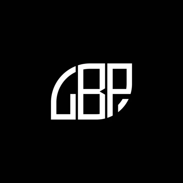 Projekt Logo Litery Lbp Czarnym Tle Kreatywne Inicjały Lbp Koncepcja — Wektor stockowy