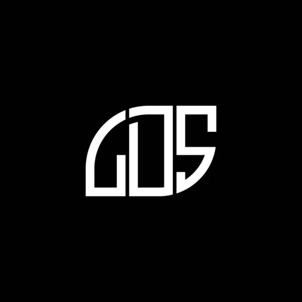 Diseño Del Logotipo Letra Lds Sobre Fondo Negro Lds Iniciales — Vector de stock
