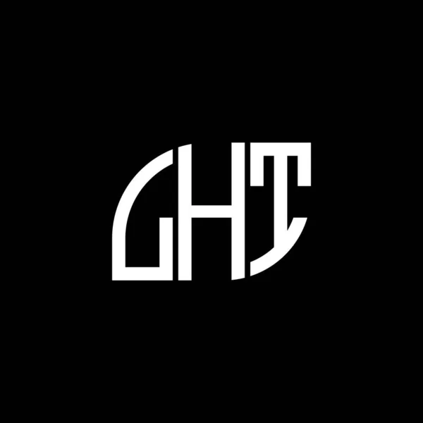 Lht Письмо Логотип Дизайн Черном Фоне Lht Творческие Инициалы Буквенно — стоковый вектор