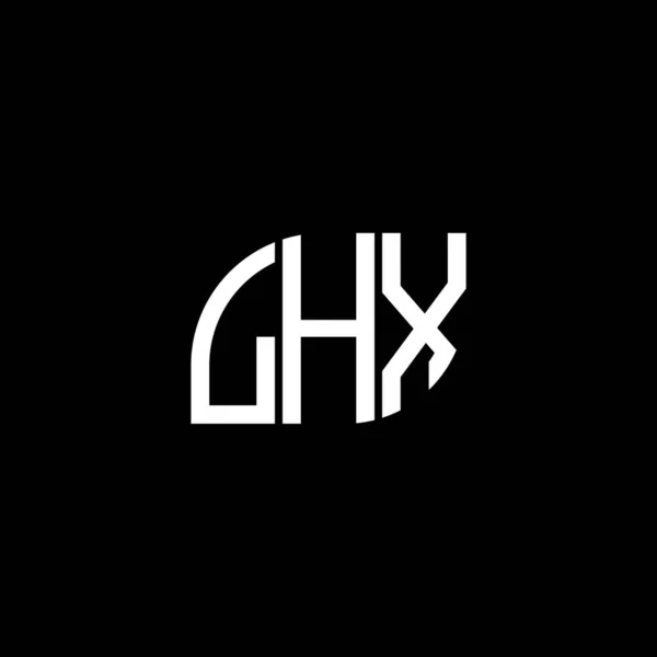 Lhx Буква Логотип Дизайн Черном Фоне Lhx Креативные Инициалы Буквенно — стоковый вектор
