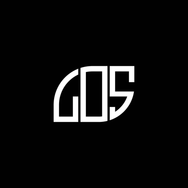 ブラックを基調としたLosレターロゴデザイン 創造的なイニシャルの手紙のロゴの概念 Los文字デザイン — ストックベクタ