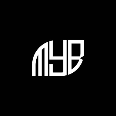 Siyah arka planda MYB harfi logo tasarımı. MYB yaratıcı harflerin baş harfleri logo kavramı. MYB harf tasarımı. MYB harfi logo tasarımı siyah arkaplan üzerine. MYB yaratıcı harflerin baş harfleri logo kavramı. MYB harf tasarımı. MYB harfi logo tasarımı siyah backgrou üzerine