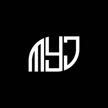 MYJ harf logosu tasarımı siyah arka planda. MYJ yaratıcı harflerin baş harfleri logo kavramı. MYJ harf dizaynı. MYJ harf logosu tasarımı siyah arkaplan üzerine. MYJ yaratıcı harflerin baş harfleri logo kavramı. MYJ harf tasarımı. MYJ harf logosu tasarımı Siyah Sırt Grou üzerine