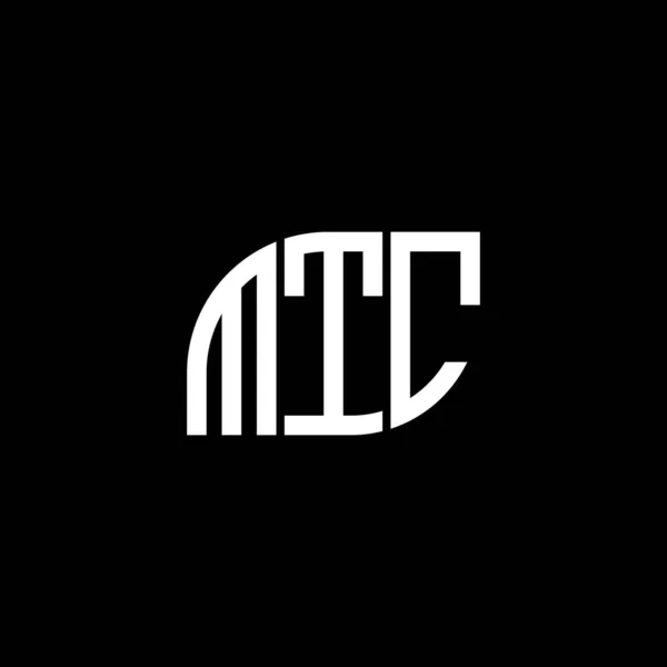 Mtc Letter Logo Design Black Background Mtc Creative Initials Letter — Stock Vector