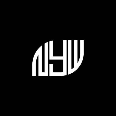 NYW harf logosu tasarımı. NYW yaratıcı harfler logosu konsepti. NYW mektup dizaynı. NYW harf logosu tasarımı. NYW yaratıcı harfler logosu konsepti. NYW mektup tasarımı. New York Harf Logosu Tasarımı: BLACK Backgrou
