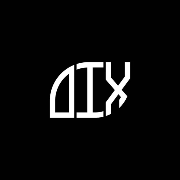 Oix Letter Logo Design Black Background Oix Creative Initials Letter — Stock Vector