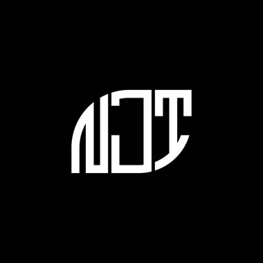 Siyah arka planda NJT harf logosu tasarımı. NJT yaratıcı harflerin baş harfleri logo kavramı. NJT harf tasarımı.