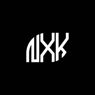 Siyah arka planda NXK harf logosu tasarımı. NXK yaratıcı harflerin baş harfleri logo kavramı. NXK harf dizaynı. NXK harf logosu dizaynı. NXK yaratıcı harflerin baş harfleri logo kavramı. NXK harf tasarımı.