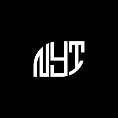 Siyah arka planda NYT harf logosu tasarımı. NYT yaratıcı harfler logosu konsepti. NYT mektup tasarımı. NYT harf logosu tasarımı. NYT yaratıcı harfler logosu konsepti. NYT mektup tasarımı. NYT 'nin BLACK Backgrou üzerine logo tasarımı.