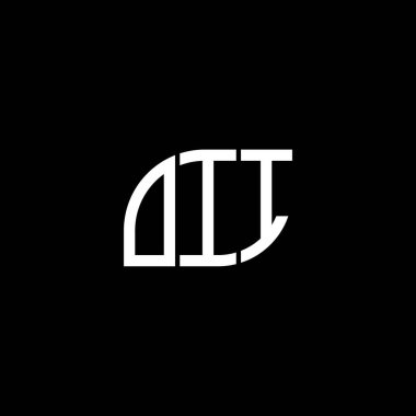 Siyah arka planda eski harf logosu tasarımı. Yaratıcı harflerin baş harfleri logo kavramı. Eski harf tasarımı.