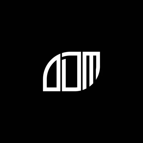 Odm Letter Logo Design Auf Schwarzem Hintergrund Odm Kreative Initialen — Stockvektor
