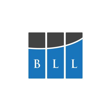 Siyah arkaplanda BLL harf logosu tasarımı. BLL yaratıcı harfler logosu konsepti. BLL harf tasarımı.