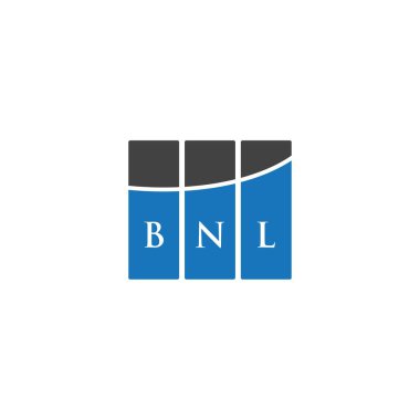 Siyah arka planda BNL harf logosu tasarımı. BNL yaratıcı harflerin baş harfleri logo kavramı. BNL harf tasarımı.