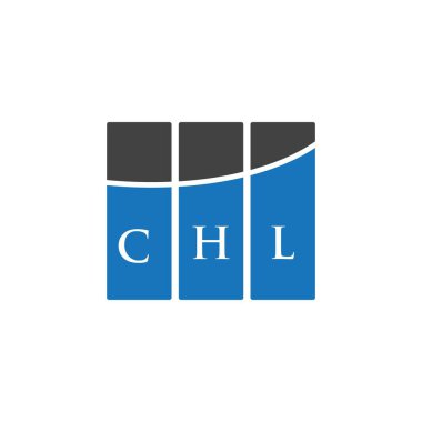 Siyah arka planda CHL harf logosu tasarımı. CHL yaratıcı harflerin baş harfleri logo kavramı. CHL harf tasarımı.